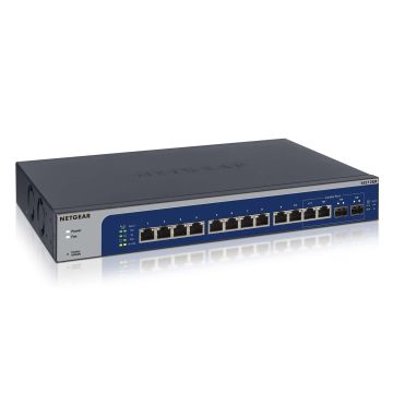 NETGEAR XS512EM Managed L2 10G Ethernet (100/1000/10000) 1U Blauw, Grijs (XS512EM-100EUS) thumbnail