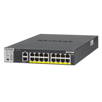 NETGEAR M4300-16X Managed L3 10G Ethernet (100/1000/10000) Power over Ethernet (PoE) 1U Zwart (XSM4316PA-100NES) thumbnail