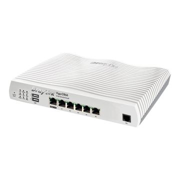Draytek Vigor 2866 - Router - DSL-Modem - 5-Port-Switch - GigE - WAN-Ports: 2 - wandmontierbar (V2866-DE-AT-CH) (V2866-DE-AT-CH) thumbnail