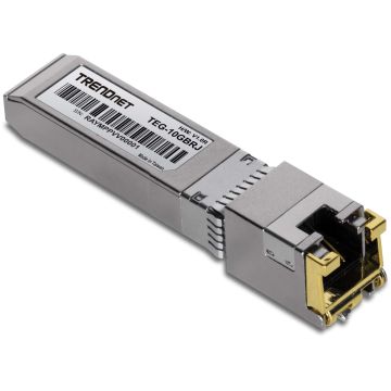 TRENDnet TEG 10GBRJ - SFP+-Transceiver-Modul - 10 GigE, 5 GigE, 2.5 GigE - 1000Base-T, 10GBase-T, 2.5GBase-T, 5GBase-T - RJ-45 - (TEG-10GBRJ) thumbnail