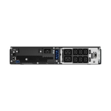 APC Smart-UPS On-Line, 2200VA, Rekmontage 2U, 230V, 8x C13+2x C19 IEC uitgang, Verlengde runtime, Rail kit niet inbegrepen, voor gebruik met externe lithium-ion batterij (SRT2200UXI-LI) thumbnail