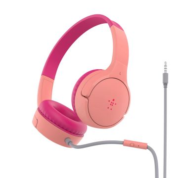 Belkin SOUNDFORM Mini Wired On-Ear Headphones (AUD004BTPK) thumbnail