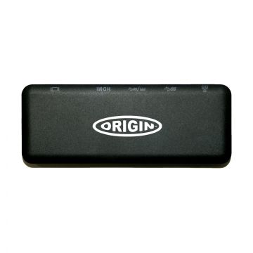 Origin Storage 4K Travel Dock USB C Docking USB 3.2 Gen 1 (3.1 Gen 1) Type-A + Type-C Zwart