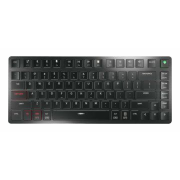 CHERRY KW X ULP 2.0 MINI toetsenbord Thuis/Werk USB + RF Wireless + Bluetooth QWERTY Amerikaans Engels Zwart (G8U-27050LTBUS-2) thumbnail