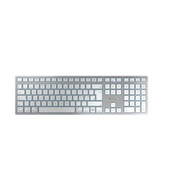 CHERRY KW 9100 SLIM FOR MAC toetsenbord Universeel USB + Bluetooth QWERTY Engels Zilver (JK-9110GB-1) thumbnail