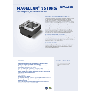 Datalogic MGLN 3550HSI KIT OEM USB SCAN 1D/2D GLAS (M3551-010200-00403) thumbnail