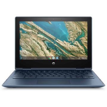 HP Chromebook x360 11 G3 EE Intel® Celeron® N4020 29,5 cm (11.6") Touchscreen HD 4 GB LPDDR4-SDRAM 32 GB eMMC Wi-Fi 5 (802.11ac) ChromeOS Blauw (10X26EA#ABH) thumbnail