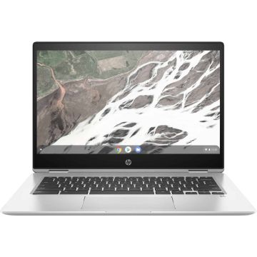 HP Chromebook x360 14 G1 Intel® Pentium® Gold 4417U 35,6 cm (14") Touchscreen Full HD 8 GB DDR4-SDRAM 32 GB Flash Wi-Fi 5 (802.11ac) ChromeOS Zilver (6BP69EA#ABH) thumbnail