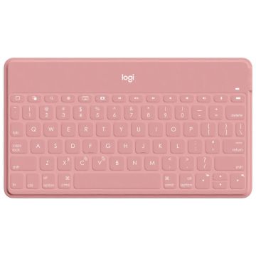 Logitech Keys-To-Go - Tastatur - Bluetooth - QWERTY - Spanisch - Blush Pink - für Apple iPad/iPhone/TV (920-010043) thumbnail