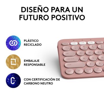 Logitech Pebble Keys 2 K380s TONAL ROSE ESP BT N/ (920-011829) thumbnail