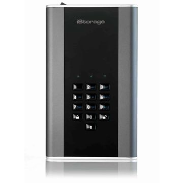 iStorage diskAshur DT 2 externe harde schijf 1 TB USB Type-A 3.2 Gen 1 (3.1 Gen 1) Zwart (IS-DT2-256-1000-C-X) thumbnail