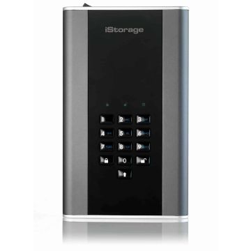 iStorage diskAshur DT 2 externe harde schijf 8 TB USB Type-A 3.2 Gen 1 (3.1 Gen 1) Zwart (IS-DT2-256-8000-C-X) thumbnail