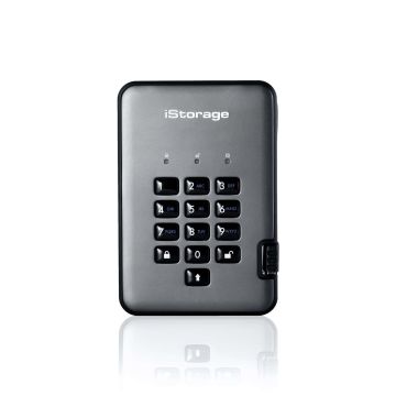 iStorage diskAshur PRO2 SSD 4 TB USB Type-A 3.2 Gen 1 (3.1 Gen 1) Zwart (ISDAP2256SSD4000CX) thumbnail