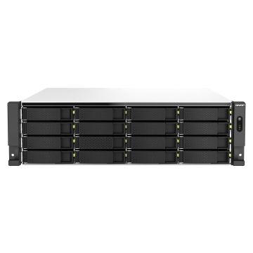 QNAP TS-H2287XU-RP NAS Rack (3U) Intel Xeon E E-2378 64 GB DDR4 0 TB QuTS hero Zwart, Wit (TSH2287XURPE237864G) thumbnail