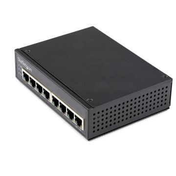 StarTech.com Industrial 8 Port Gigabit PoE Switch - 30W - Power Over Ethernet Switch - GbE PoE+ Unmanaged Switch - Rugged High Power Gigabit Netwerk Switch IP-30/ -40 C - 75 C (IESC1G80UP) thumbnail