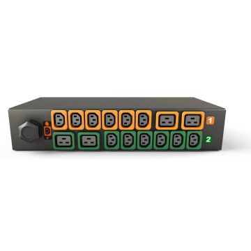 Vertiv Geist GI30032L energiedistributie 16 AC-uitgang(en) 2U Zwart (GI30032L) thumbnail
