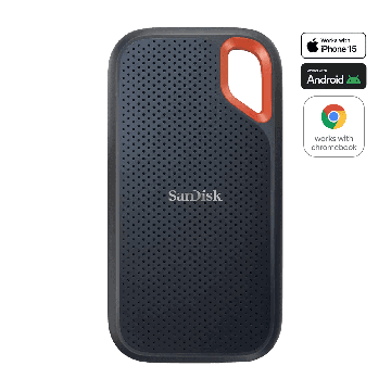 Western Digital SanDisk Extreme Portable SSD 1050MB/s 1T (SDSSDE61-1T00-G25) thumbnail