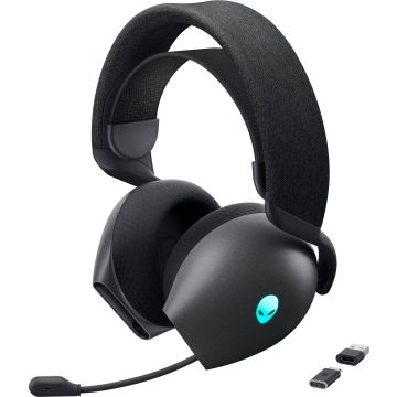 Alienware AW725H Headset Bedraad en draadloos Hoofdband Gamen USB Type-C Bluetooth Zwart (545-BBFW) thumbnail