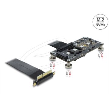 Delock PCI Express 3.0x4 > M.2 Key M Adapter 10cm (64357) thumbnail