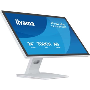 iiyama ProLite T2452MSC-W1AG computer monitor 61 cm (24") 1920 x 1080 Pixels Full HD LED Touchscreen Wit (T2452MSC-W1AG) thumbnail