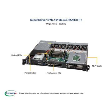 Super Micro 1HE Supermicro Gehäuse SuperChassis 1U CSE-515M-R804 (CSE-515M-R804) thumbnail