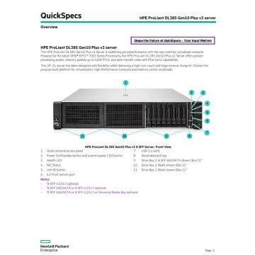 HPE DL385 G10+v2 12LFF CTO Svr (P38410-B21) thumbnail