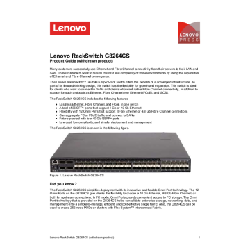 Lenovo DB620S 24x 16Gb SWL SFPs 1Yr F (6415J1A) thumbnail