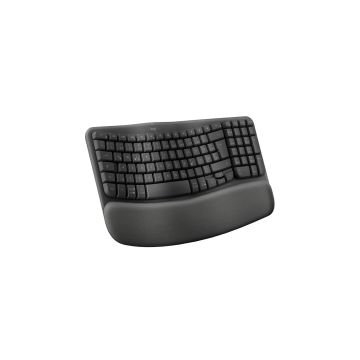Logitech Wave Keys Wireless Ergo KBD GRAPHITE FR (920-012286) thumbnail