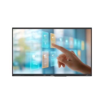 Philips 75BDL4252E/00 beeldkrant Digitale signage flatscreen 190,5 cm (75") LCD Wifi 400 cd/m² 4K Ultra HD Zwart Touchscreen Type processor Android 14 18/7 (75BDL4252E/00) thumbnail