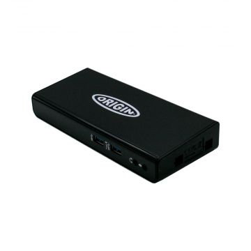 Origin Storage OSDOCK-USB3/EU notebook dock & poortreplicator Docking USB 3.2 Gen 1 (3.1 Gen 1) Type-A Zwart