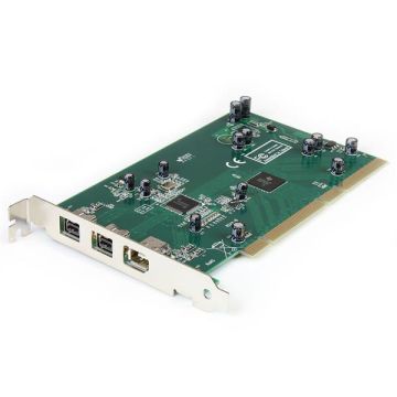 StarTech.com 3-poort PCI 1394b FireWire Adapter met Digitale Videobewerkingsset (PCI1394B_3) thumbnail
