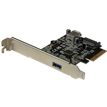 StarTech.com 2-Poorts USB 3.1 (10Gbps) kaart- USB-A, 1x externe, 1x interne PCIe (PEXUSB311EI) thumbnail