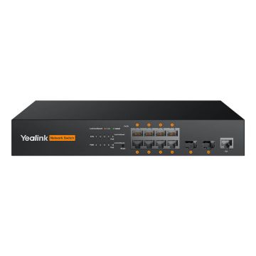 Yealink RCH80 Managed L2+ Power over Ethernet (PoE) Zwart (1303227) thumbnail