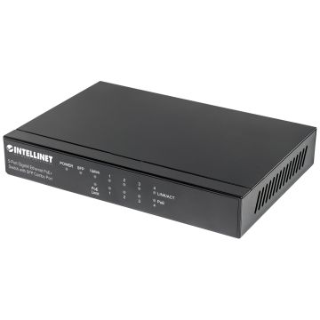 Intellinet 561174 netwerk-switch Gigabit Ethernet (10/100/1000) Power over Ethernet (PoE) Zwart (561174) thumbnail