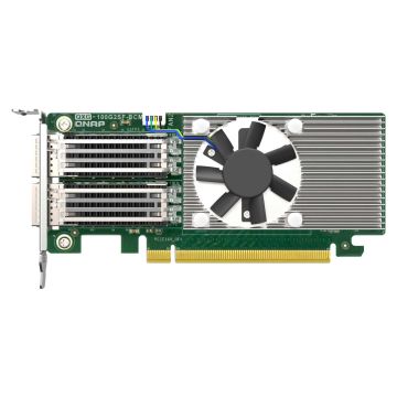 QNAP QXG-100G2SF-BCM netwerkkaart Intern Fiber 100000 Mbit/s (QXG-100G2SF-BCM) thumbnail