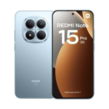 Xiaomi Redmi Note 15 Pro 5G Smartphone - 256GB, 8GB RAM, 6.83 AMOLED, Glacier Blue (MZB0M05EU) thumbnail