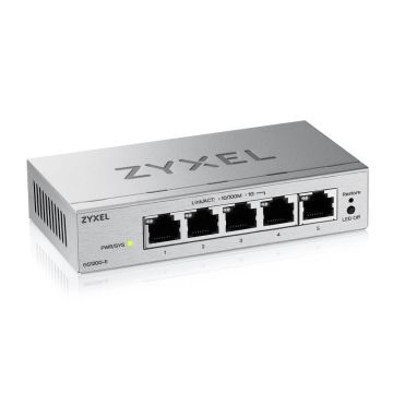 Zyxel GS1200-5V3 5-Port Gigabit web / smart managed Switch (GS1200-5V3-EU0101F) (GS1200-5V3-EU0101F) thumbnail