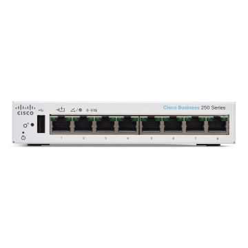 Cisco Switch Business 250-Series 8-Port 1GbE smart managed (CBS250-8T-D-EU) thumbnail