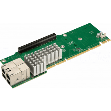 Super Micro Supermicro AOC-2UR68-I4G - verkabelt - PCI-E - Ethernet - 1000 Mbit/Sek - Intel i350 - 10 - 100 - 1000 Mbit/Sek (AOC (AOC-2UR68-I4G) thumbnail