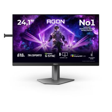 AOC G2 AG246FK6 computer monitor 61,2 cm (24.1") 1920 x 1080 Pixels Full HD LED Zwart, Grijs (AG246FK6) thumbnail