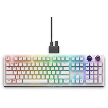 Alienware Tri-Mode AW920K toetsenbord Gamen USB + RF Wireless + Bluetooth Wit (545-BBFK) thumbnail