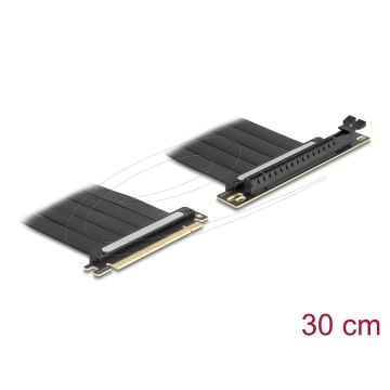 Delock Riser Karte PCI Express 4.0 x16 Stecker zu x16 Slot 90° gewinkelt mit Kabel 30 cm (81509) thumbnail