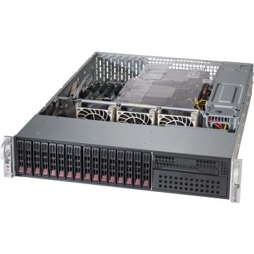 Super Micro Supermicro CSE-213BAC8-R1K23WB - Rack - Server - Black - HDD - Network - Power - Status - 1200 W - 3 (CSE-213BAC8-R1K23WB) thumbnail