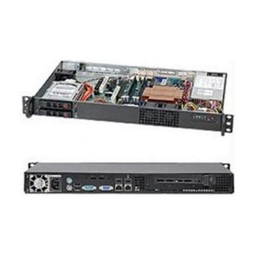 Super Micro SuperChassis 510T-203B, Rack, Server, Black, 1U, HDD, LAN, Power, USA - UL, FCC (CSE-510T-203B) thumbnail