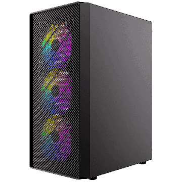 Antec AX26 RGB Elite Mid Tower Gaming Bl - Midi/Minitower (0-761345-10199-8) (0-761345-10199-8) thumbnail