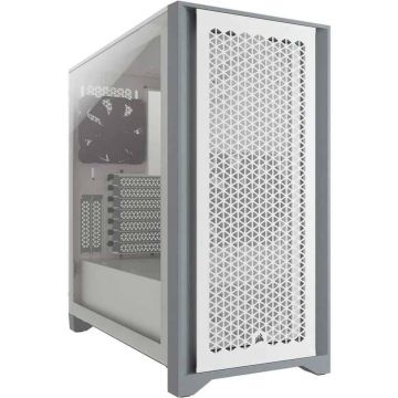 CORSAIR Geh Midi 4000D Airflow (Tempered Glass) White (CC-9011201-WW) thumbnail