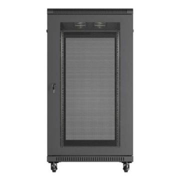 LANBERG 19 22U 600x1200 freist. perfor. Tür (FlatPack) sw (Speditionsversand) (FF01-6222-23B) thumbnail
