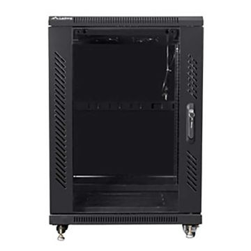 LANBERG FF01-6615-12B Lanberg rack cabinet 19 15U/ 600x600mm black (glass door) (FF01-6615-12B) thumbnail