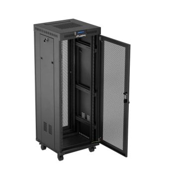 LANBERG 19 32U 600x600 freist. LCD perfor.Tür (FlatPack) sw (Speditionsversand) (FF01-6632-23BL) thumbnail
