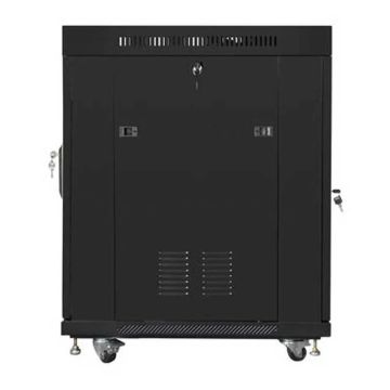 Lanberg rack FF01-6815-12B (15U 19 848mm / 600mm / 800 mm Standing Glass 800 kg black) (FF01-6815-12B) thumbnail